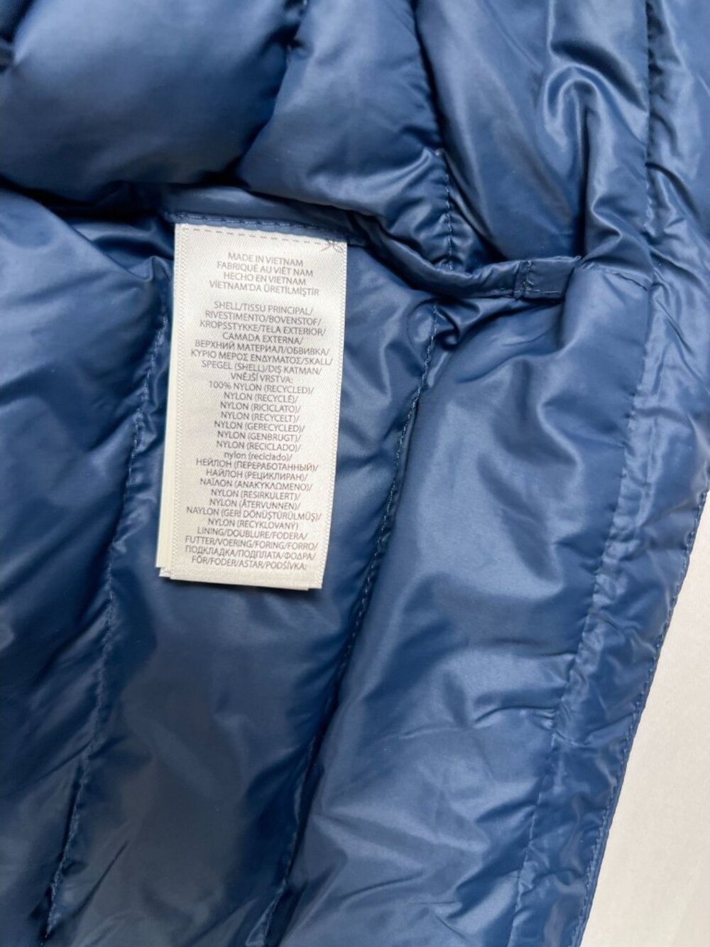 Polo Ralph Lauren Mens L Performance Blue Packable Down Puffer Vest Red Pony - Picture 6 of 11